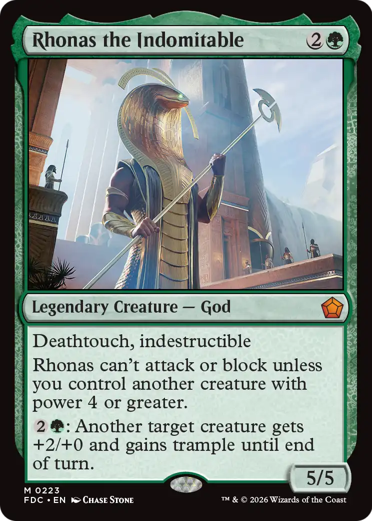 Rhonas the Indomitable [Foundations Commander] | Impulse Games and Hobbies