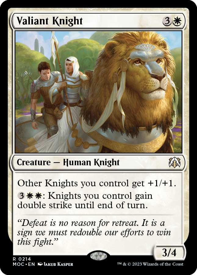 Valiant Knight [March of the Machine Commander] | Impulse Games and Hobbies
