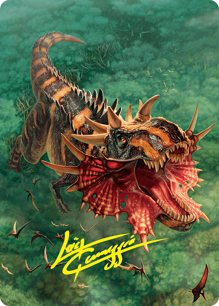 Gigantosaurus Art Card (53/54) (Gold-Stamped Signature) [Foundations Art Series] | Impulse Games and Hobbies