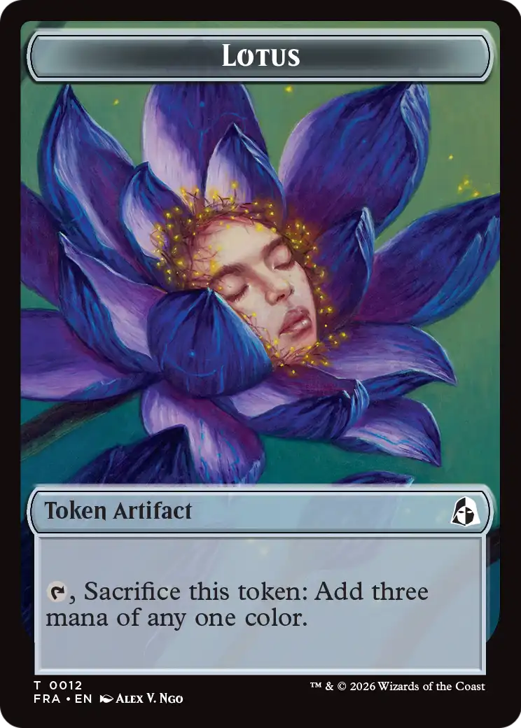Dragon // Lotus Double-Sided Token [Reality Fracture Tokens] | Impulse Games and Hobbies