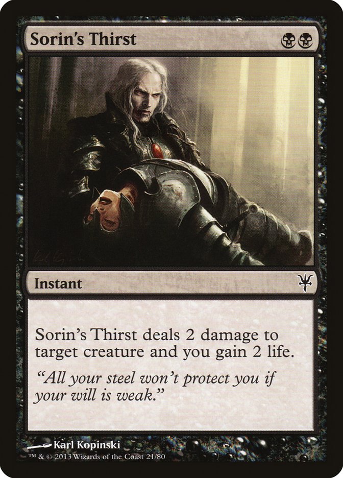 Sorin's Thirst [Duel Decks: Sorin vs. Tibalt] | Impulse Games and Hobbies