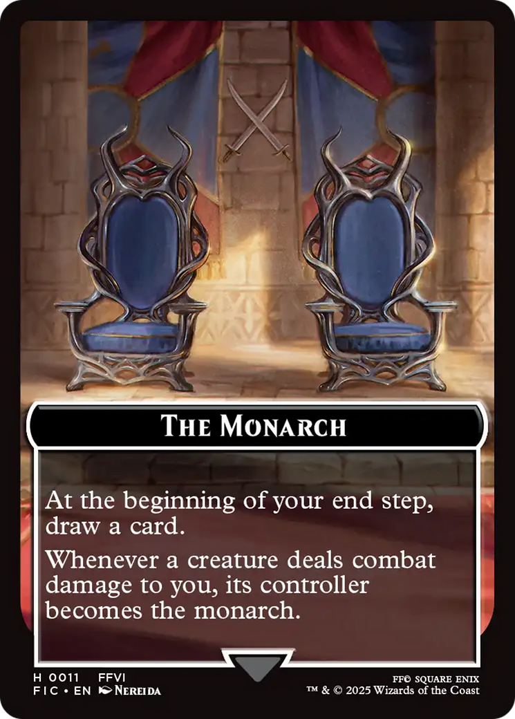 The Blackjack // The Monarch Double-Sided Token [FINAL FANTASY Commander Tokens] | Impulse Games and Hobbies