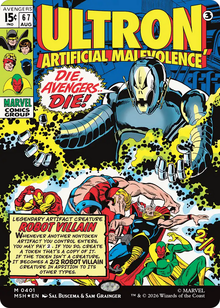Ultron, Artificial Malevolence (Borderless) (0401) [Marvel Super Heroes] | Impulse Games and Hobbies