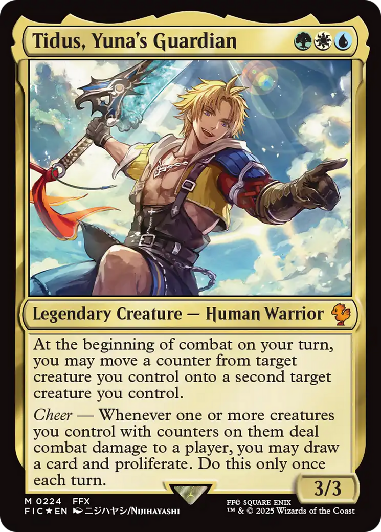 Tidus, Yuna's Guardian (Surge Foil) [FINAL FANTASY Commander] | Impulse Games and Hobbies