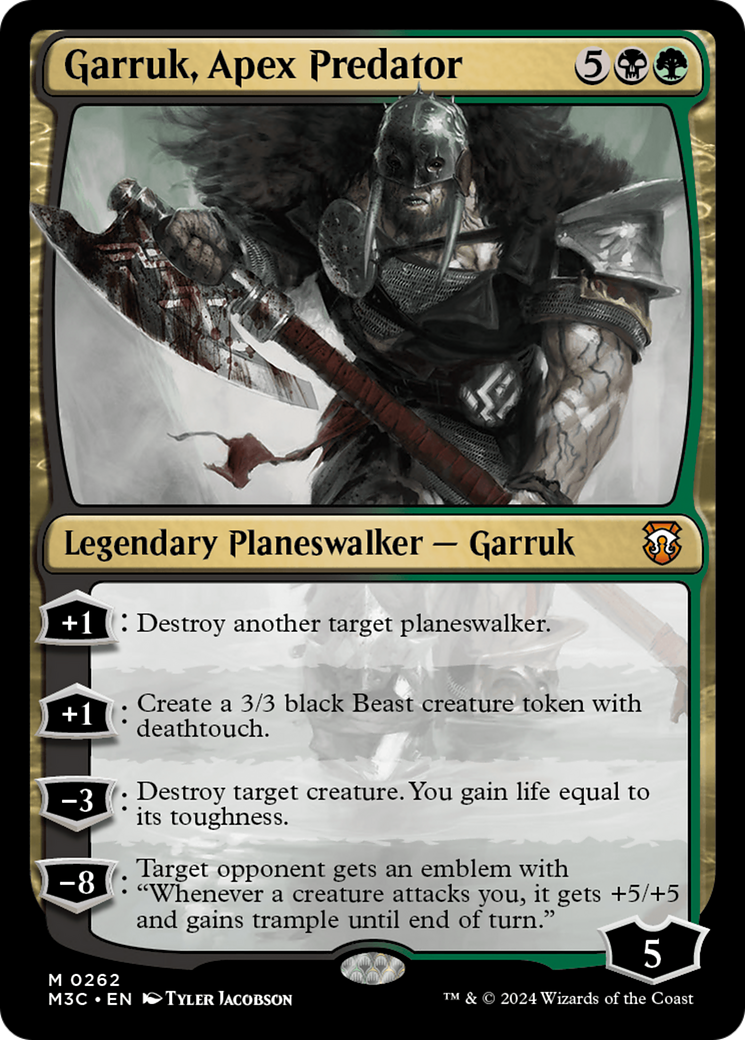 Garruk, Apex Predator (Ripple Foil) [Modern Horizons 3 Commander] | Impulse Games and Hobbies