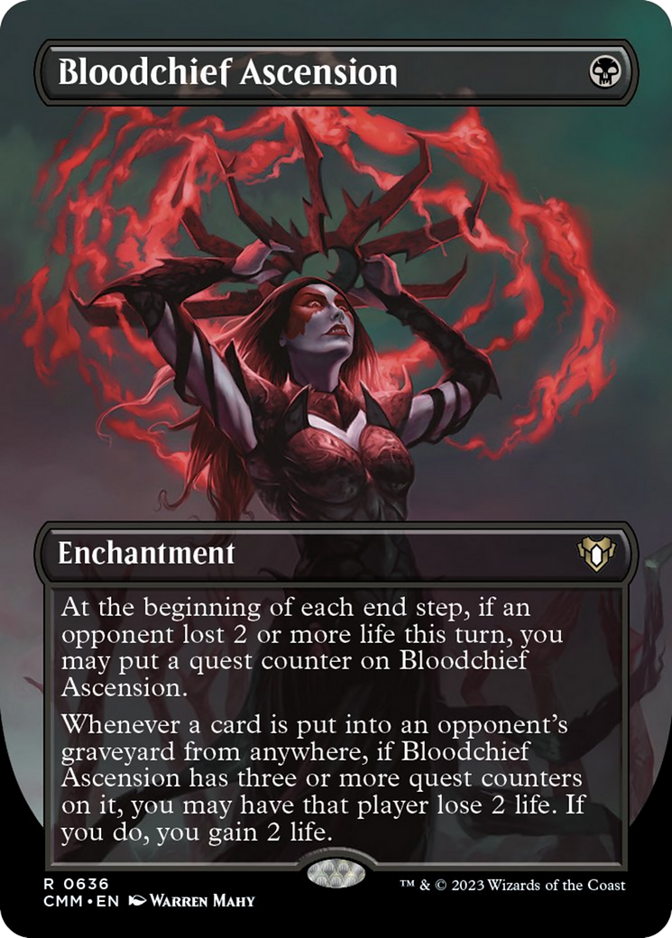 Bloodchief Ascension (Borderless Alternate Art) [Commander Masters] | Impulse Games and Hobbies