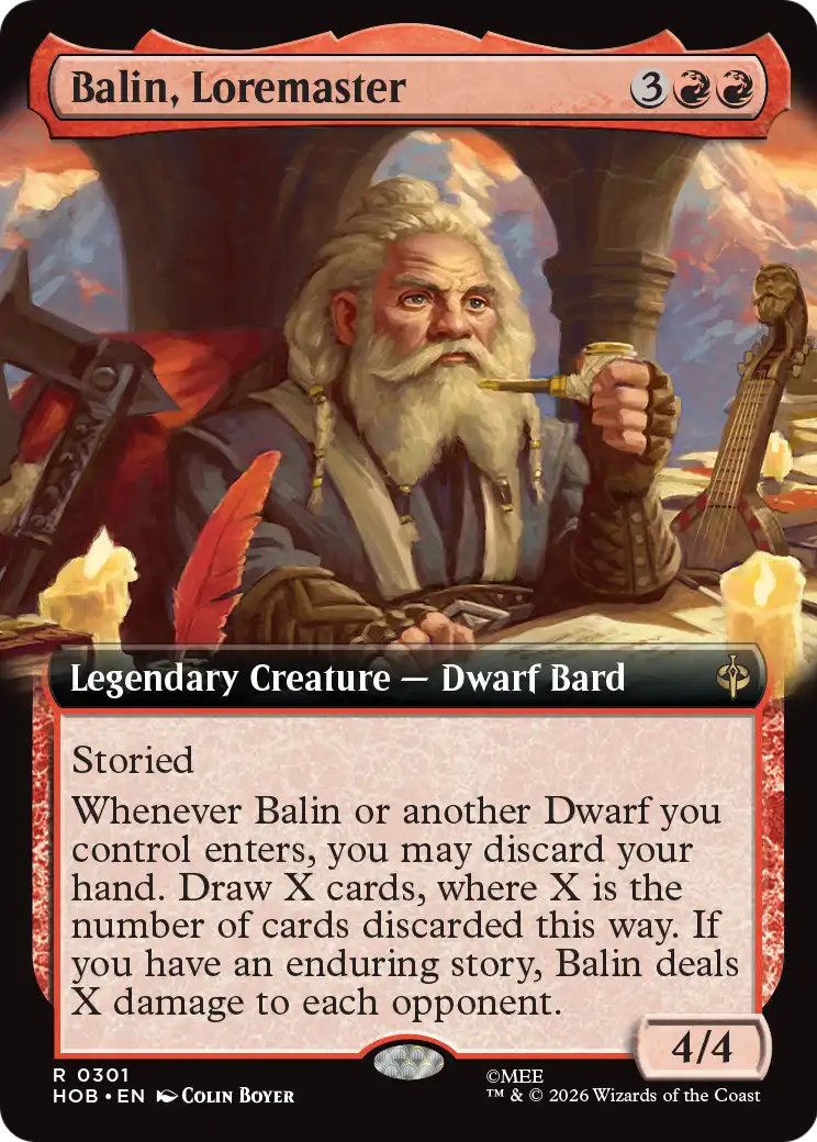 Balin, Loremaster (Extended Art) [The Hobbit] | Impulse Games and Hobbies
