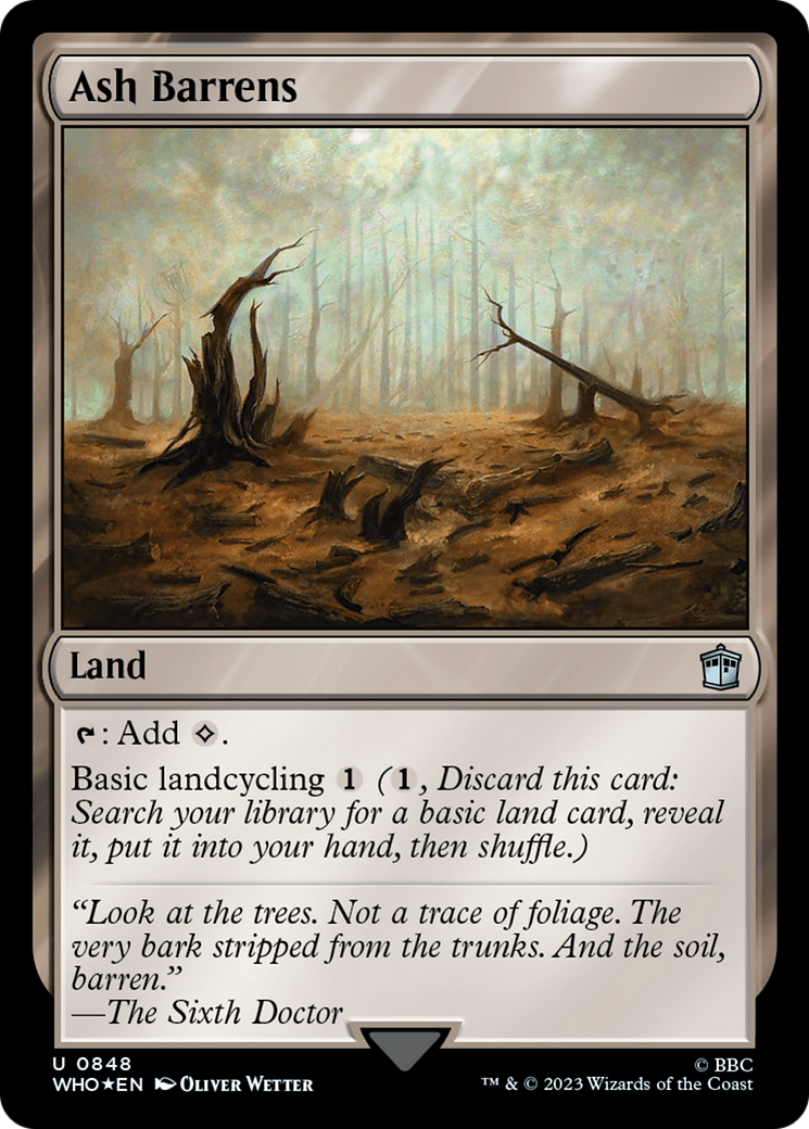 Ash Barrens (Surge Foil) [Doctor Who] | Impulse Games and Hobbies