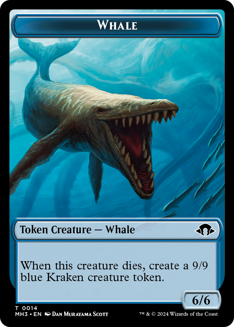 Eldrazi Spawn // Whale Double-Sided Token [Modern Horizons 3 Tokens] | Impulse Games and Hobbies