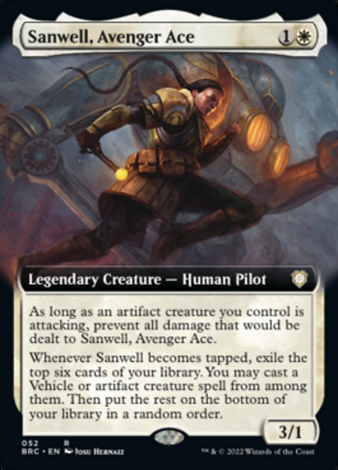 Sanwell, Avenger Ace (Extended Art) [The Brothers' War Commander] | Impulse Games and Hobbies