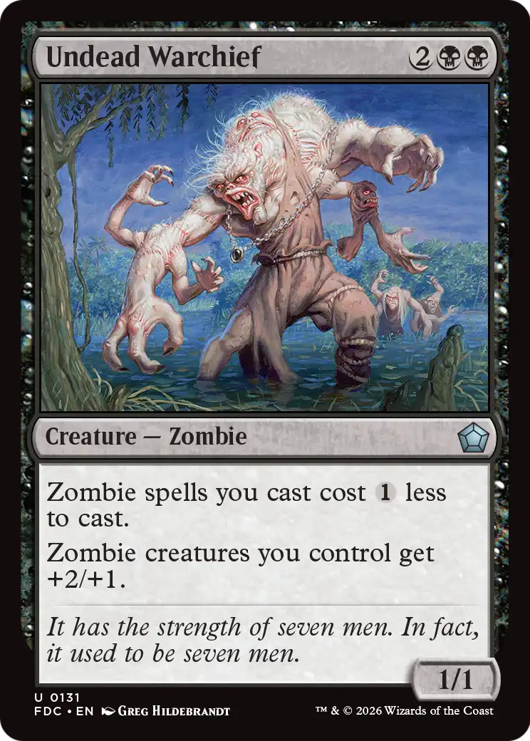 Undead Warchief [Foundations Commander] | Impulse Games and Hobbies
