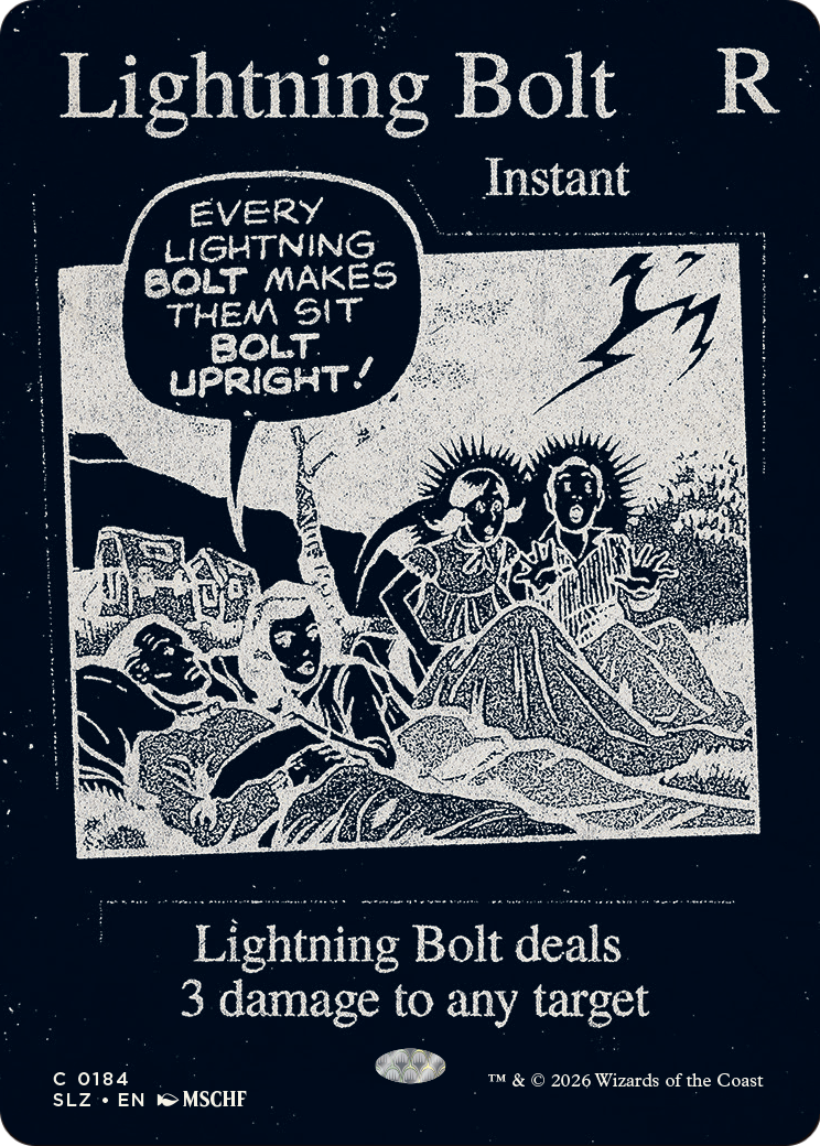 Lightning Bolt (0184) [Secret Lair x MSCHF: The Zeta Set] | Impulse Games and Hobbies