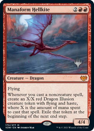 Manaform Hellkite (Promo Pack) [Innistrad: Crimson Vow Promos] | Impulse Games and Hobbies