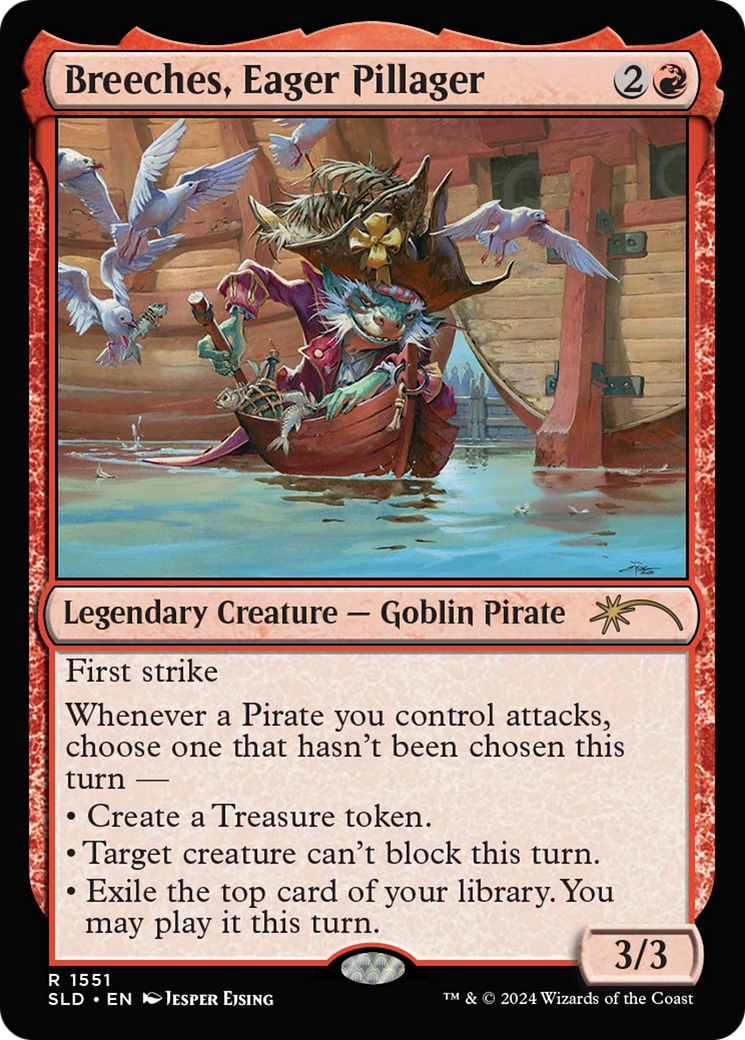 Breeches, Eager Pillager (Rainbow Foil) [Secret Lair Drop Series] | Impulse Games and Hobbies