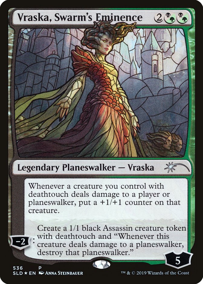 Vraska, Swarm's Eminence (Stained Glass) [Secret Lair Drop Promos] | Impulse Games and Hobbies