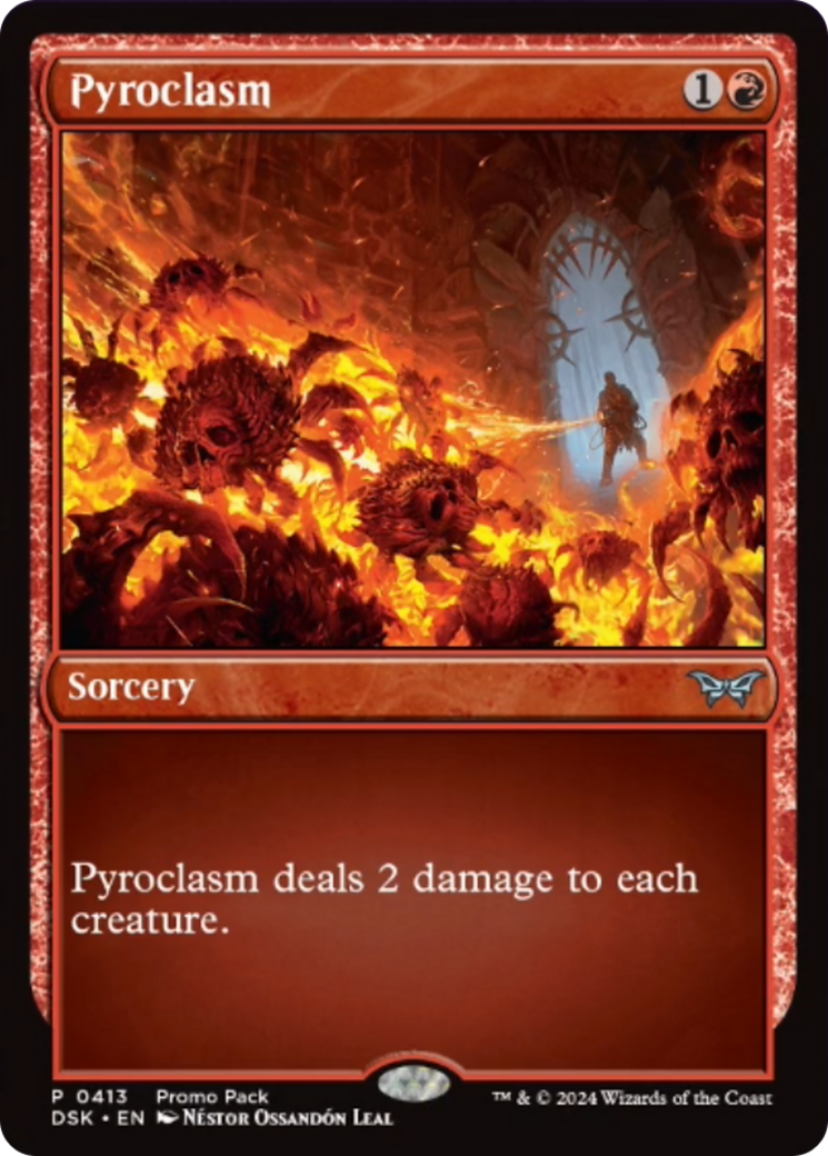 Pyroclasm (Promo Pack) [Duskmourn: House of Horror Promos] | Impulse Games and Hobbies