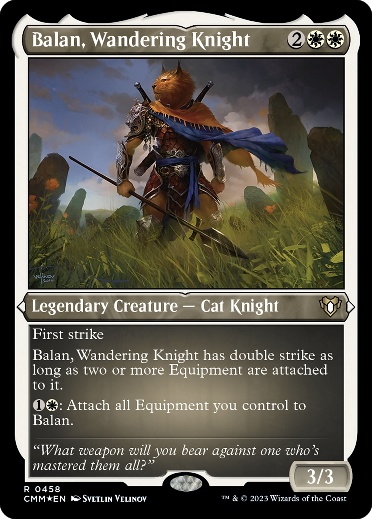 Balan, Wandering Knight (Foil Etched) [Commander Masters] | Impulse Games and Hobbies