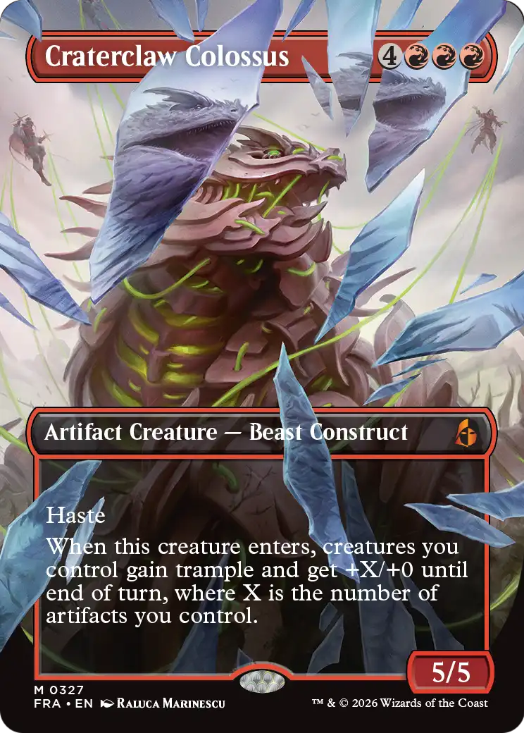 Craterclaw Colossus (Borderless) (0327) [Reality Fracture] | Impulse Games and Hobbies