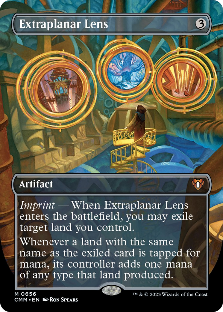 Extraplanar Lens (Borderless Alternate Art) [Commander Masters] | Impulse Games and Hobbies