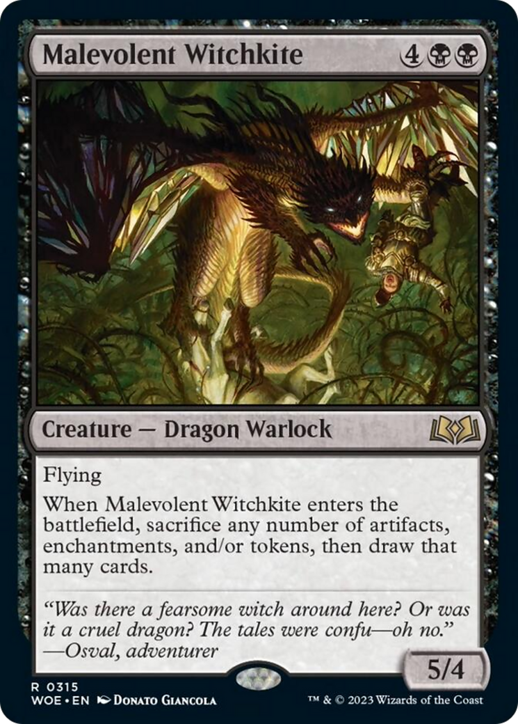 Malevolent Witchkite [Wilds of Eldraine] | Impulse Games and Hobbies