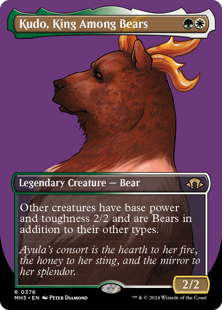 Kudo, King Among Bears (Borderless) [Modern Horizons 3] | Impulse Games and Hobbies