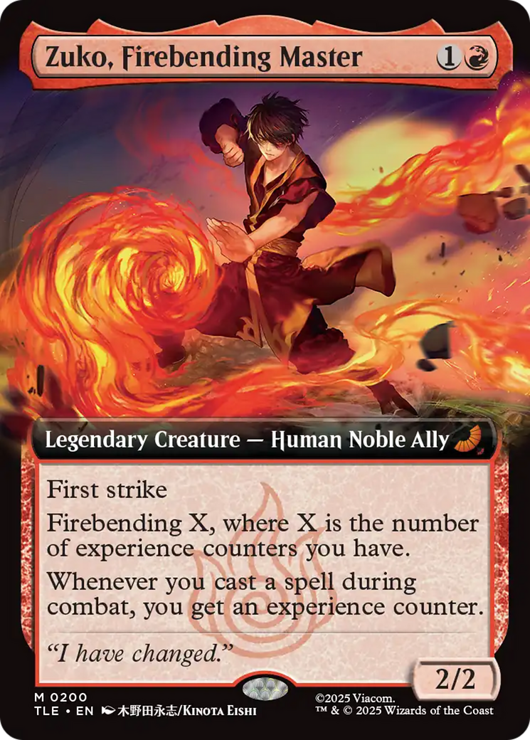 Zuko, Firebending Master (Extended Art) [Avatar: The Last Airbender: Eternal-Legal] | Impulse Games and Hobbies