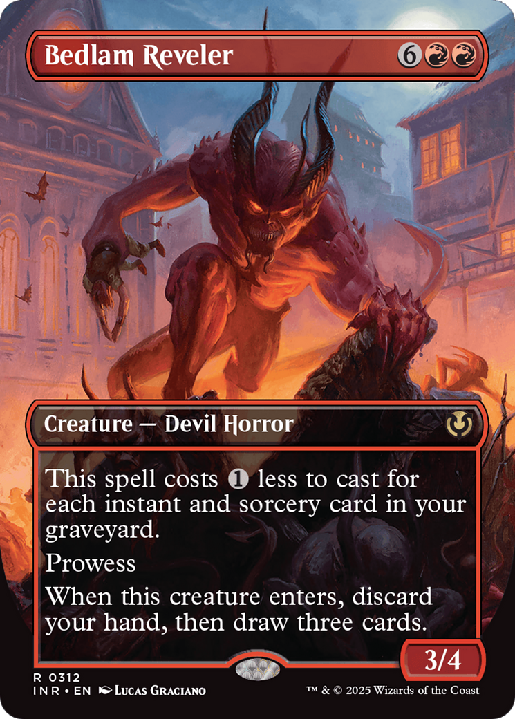 Bedlam Reveler (Borderless) [Innistrad Remastered] | Impulse Games and Hobbies