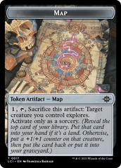 Map // Vampire Demon Double-Sided Token [The Lost Caverns of Ixalan Tokens] | Impulse Games and Hobbies
