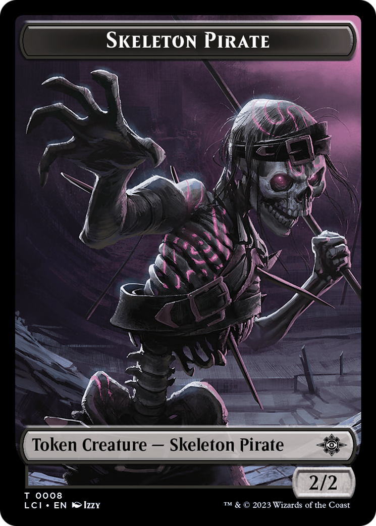 Skeleton Pirate Token [The Lost Caverns of Ixalan Tokens] | Impulse Games and Hobbies