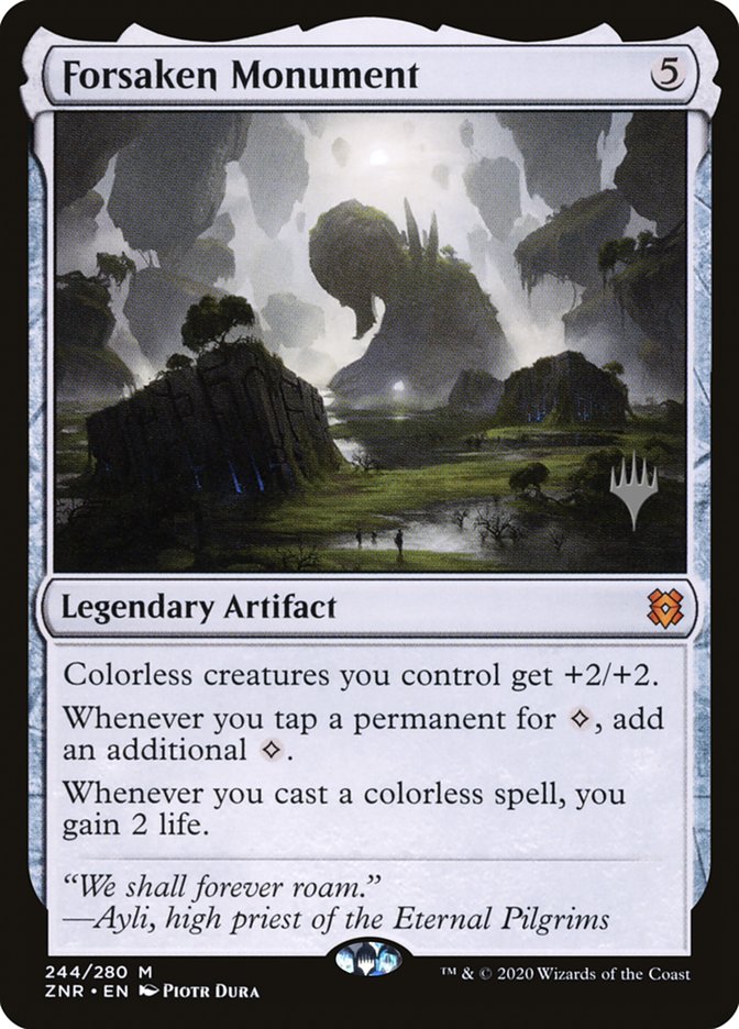 Forsaken Monument (Promo Pack) [Zendikar Rising Promos] | Impulse Games and Hobbies
