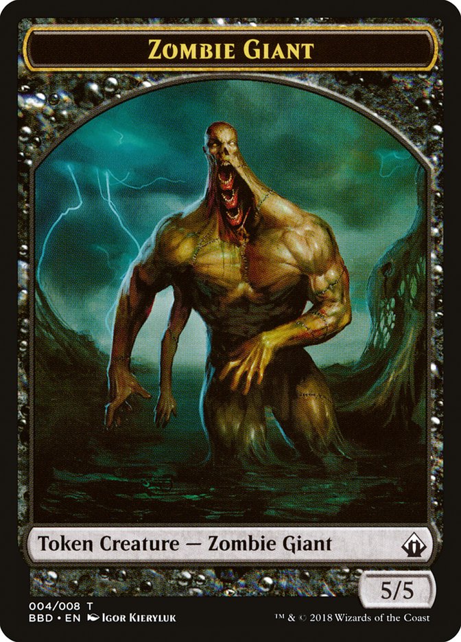 Zombie Giant Token [Battlebond Tokens] | Impulse Games and Hobbies