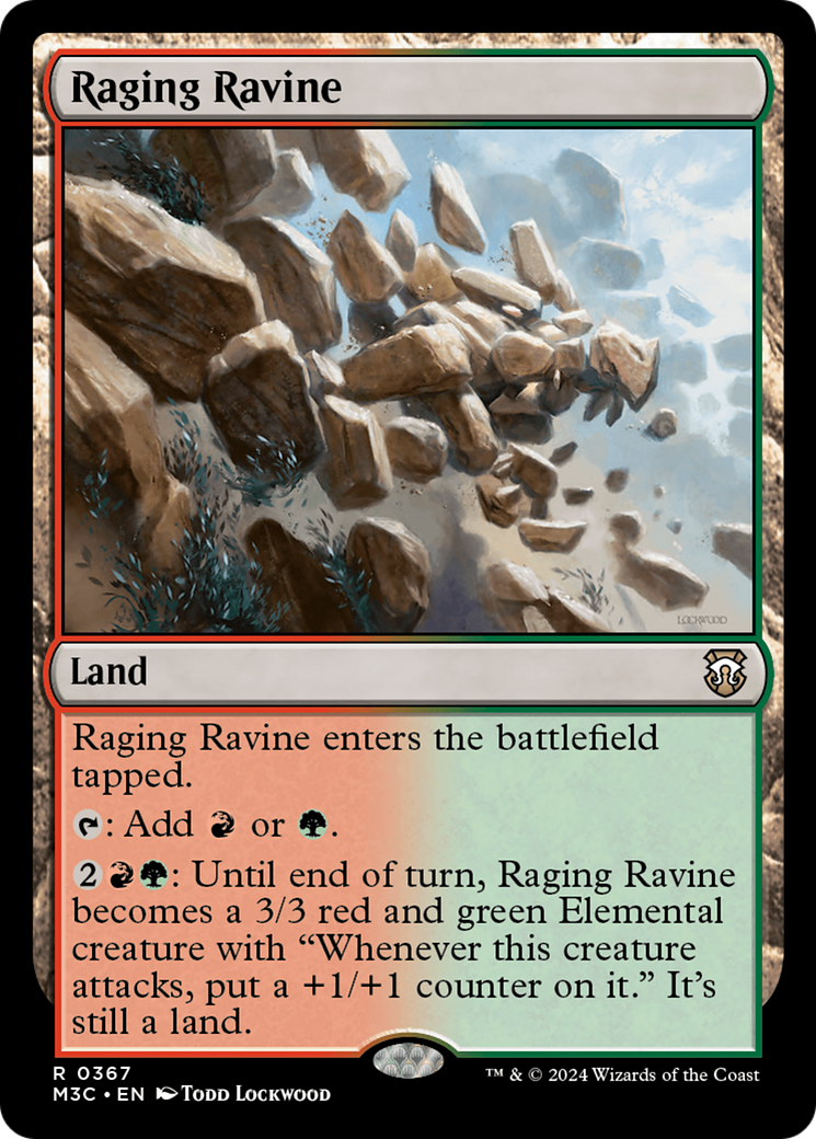 Raging Ravine (Ripple Foil) [Modern Horizons 3 Commander] | Impulse Games and Hobbies