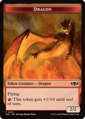 Dragon Egg // Dragon (0013) Double-Sided Token [Tarkir: Dragonstorm Commander Tokens] | Impulse Games and Hobbies