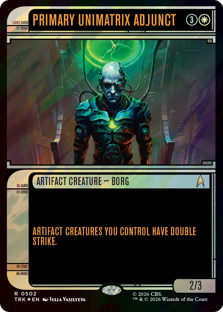Primary Unimatrix Adjunct (Showcase) (Surge Foil) [Star Trek] | Impulse Games and Hobbies