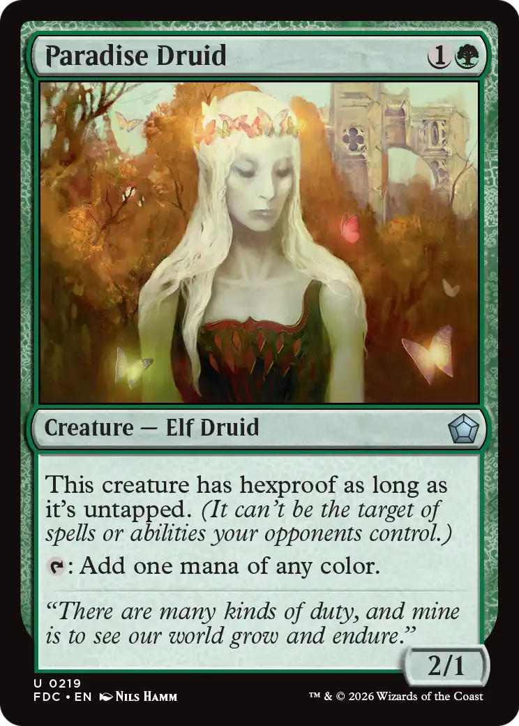 Paradise Druid [Foundations Commander] | Impulse Games and Hobbies