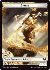 Spirit (0006) // Spirit (0007) Double-Sided Token [Tarkir: Dragonstorm Tokens] | Impulse Games and Hobbies