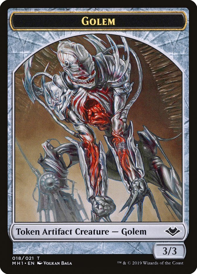 Goblin (010) // Golem (018) Double-Sided Token [Modern Horizons Tokens] | Impulse Games and Hobbies