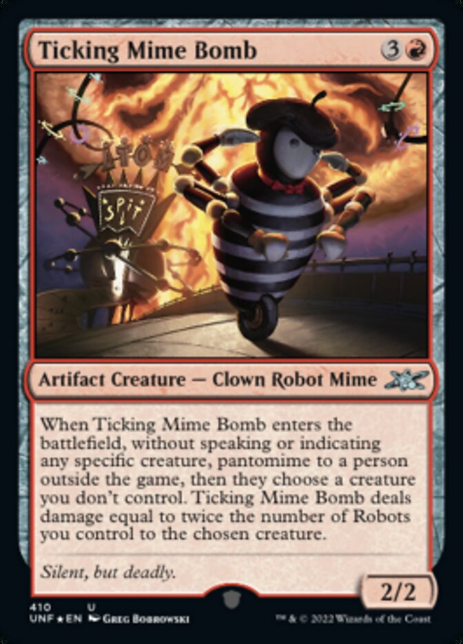 Ticking Mime Bomb (Galaxy Foil) [Unfinity] | Impulse Games and Hobbies