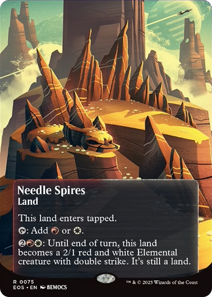 Needle Spires (0075) (Borderless) [Edge of Eternities: Stellar Sights] | Impulse Games and Hobbies