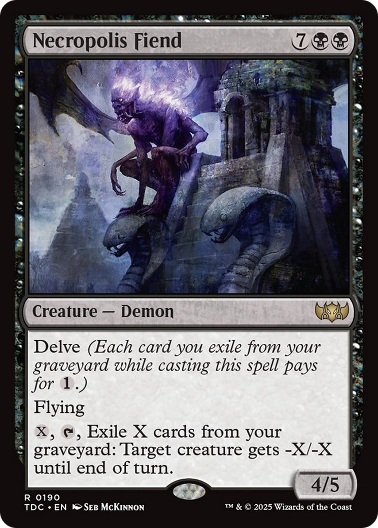 Necropolis Fiend [Tarkir: Dragonstorm Commander] | Impulse Games and Hobbies