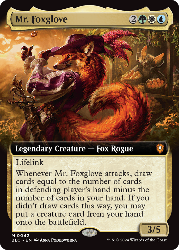 Mr. Foxglove (Extended Art) [Bloomburrow Commander] | Impulse Games and Hobbies