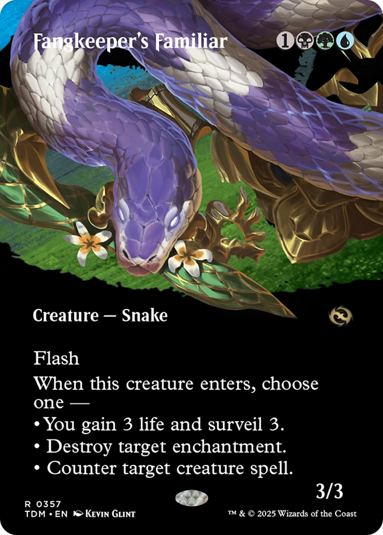 Fangkeeper's Familiar (Borderless) [Tarkir: Dragonstorm] | Impulse Games and Hobbies
