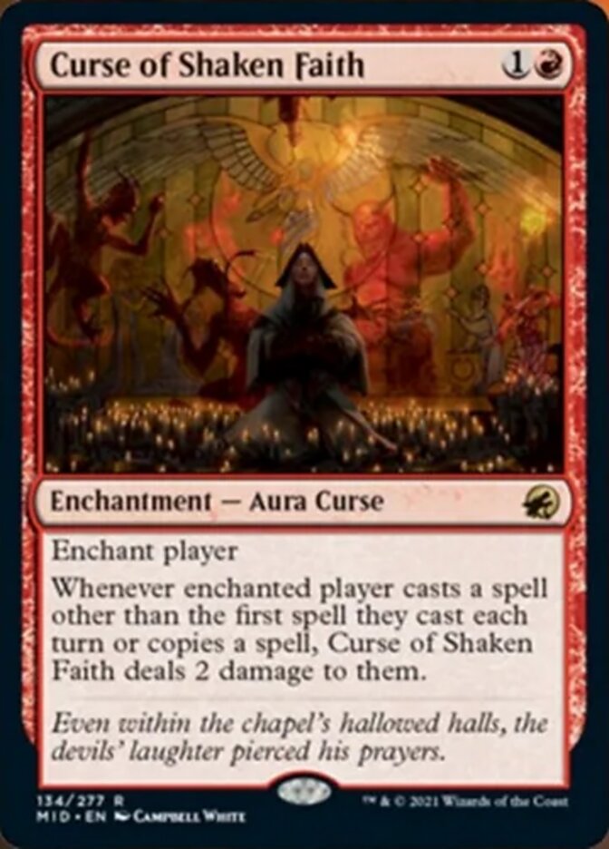 Curse of Shaken Faith [Innistrad: Midnight Hunt] | Impulse Games and Hobbies