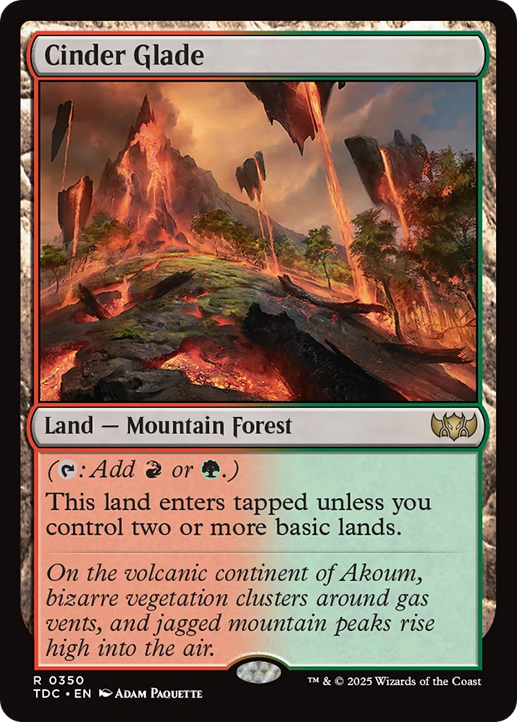 Cinder Glade [Tarkir: Dragonstorm Commander] | Impulse Games and Hobbies