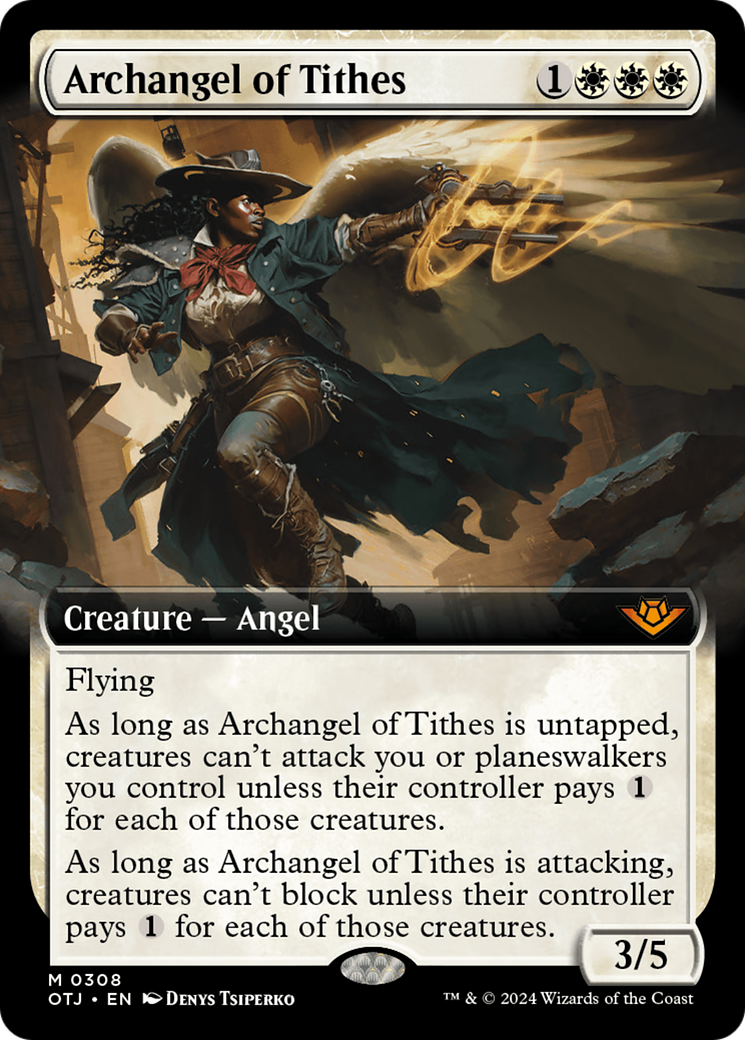 Archangel of Tithes (Extended Art) [Outlaws of Thunder Junction] | Impulse Games and Hobbies