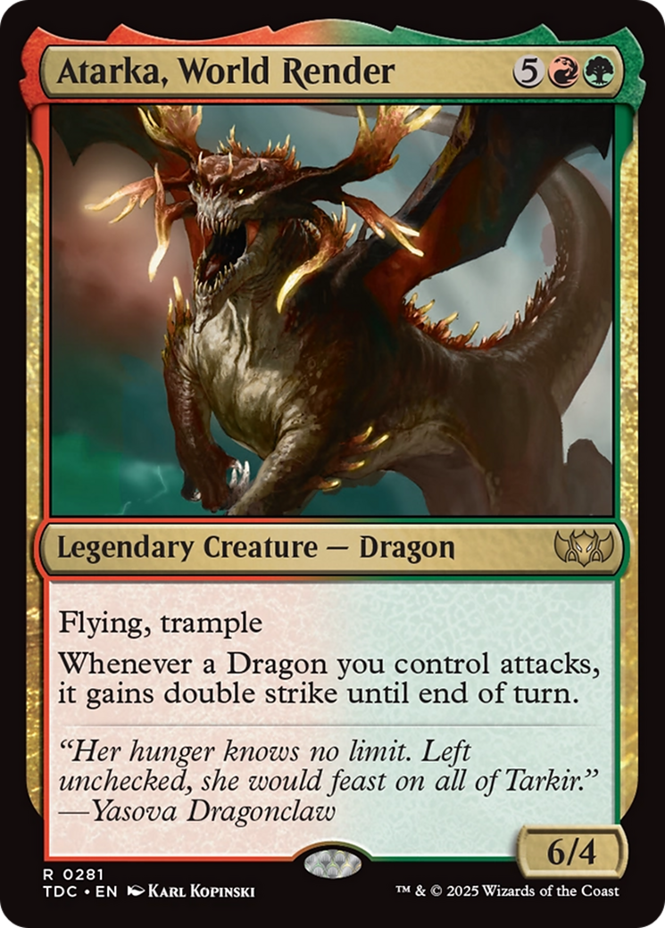 Atarka, World Render [Tarkir: Dragonstorm Commander] | Impulse Games and Hobbies