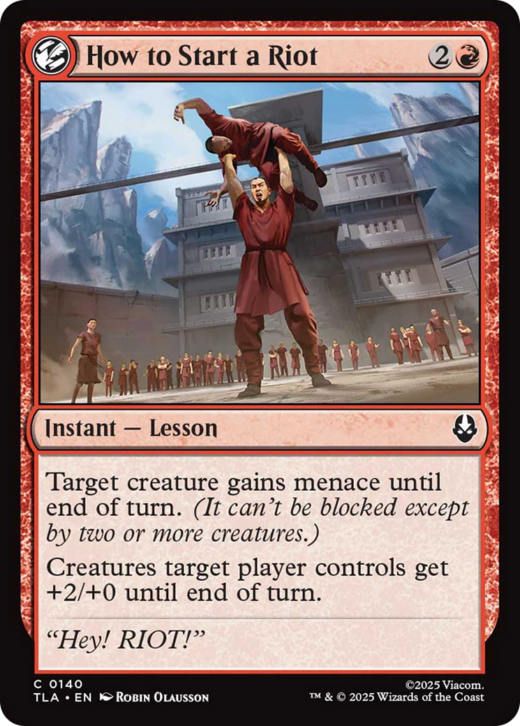 How to Start a Riot [Avatar: The Last Airbender] | Impulse Games and Hobbies