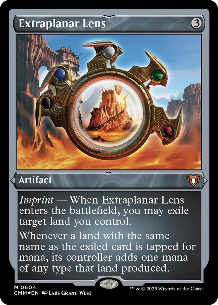 Extraplanar Lens (Foil Etched) [Commander Masters] | Impulse Games and Hobbies