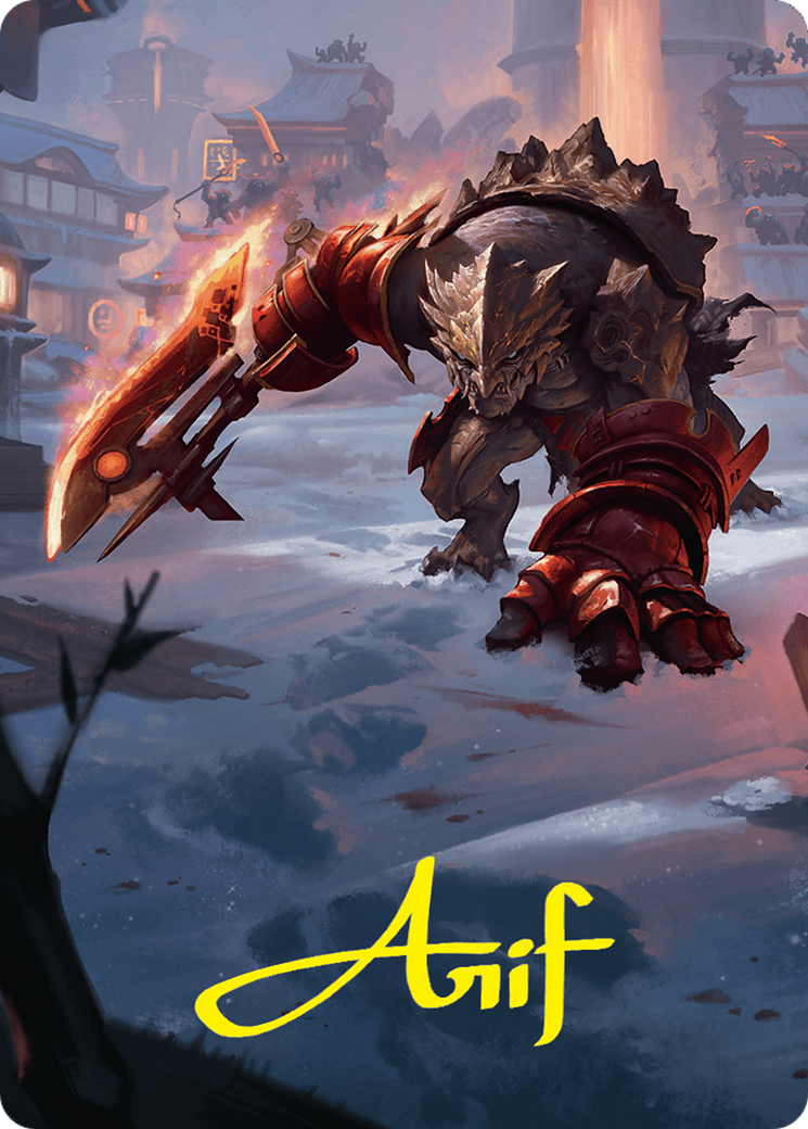 Searslicer Goblin Art Card (39/54) (Gold-Stamped Signature) [Foundations Art Series] | Impulse Games and Hobbies