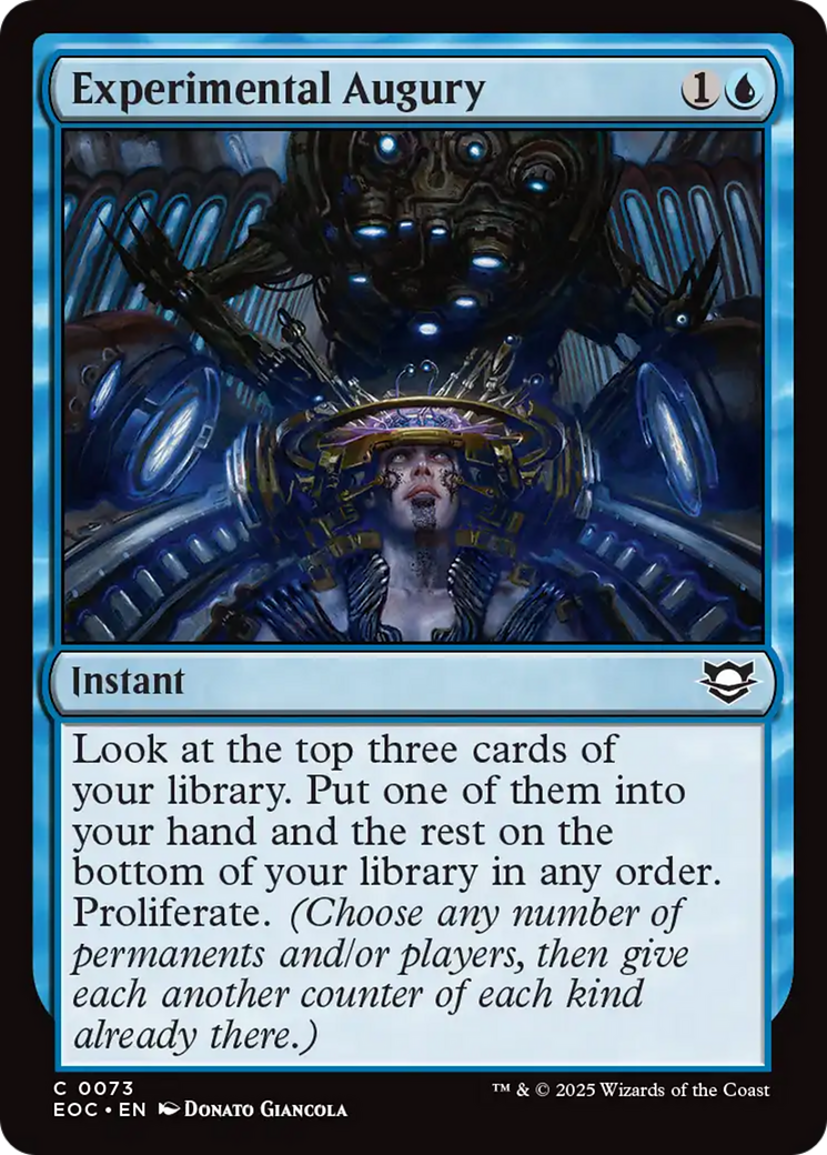 Experimental Augury [Edge of Eternities Commander] | Impulse Games and Hobbies